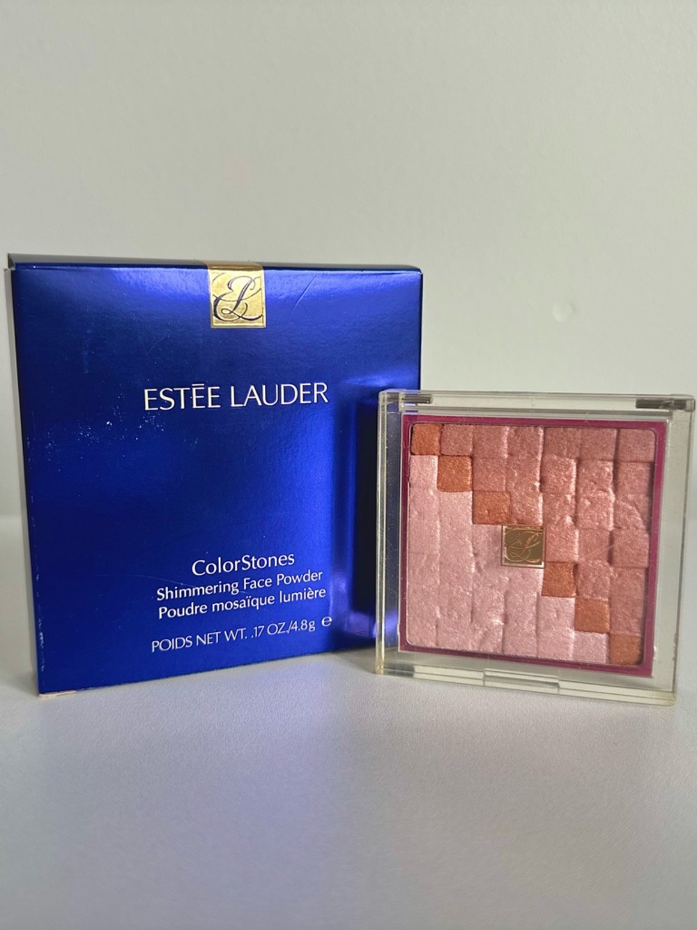 BNIB - EstΓ©e Lauder ColorStones Peach Pink Gold Shimmering Highlighter - Picture 2 of 13
